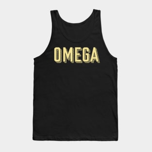 Yellow Omega Sunshine Letter Tank Top